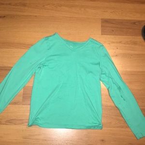 Long sleeve green shirt